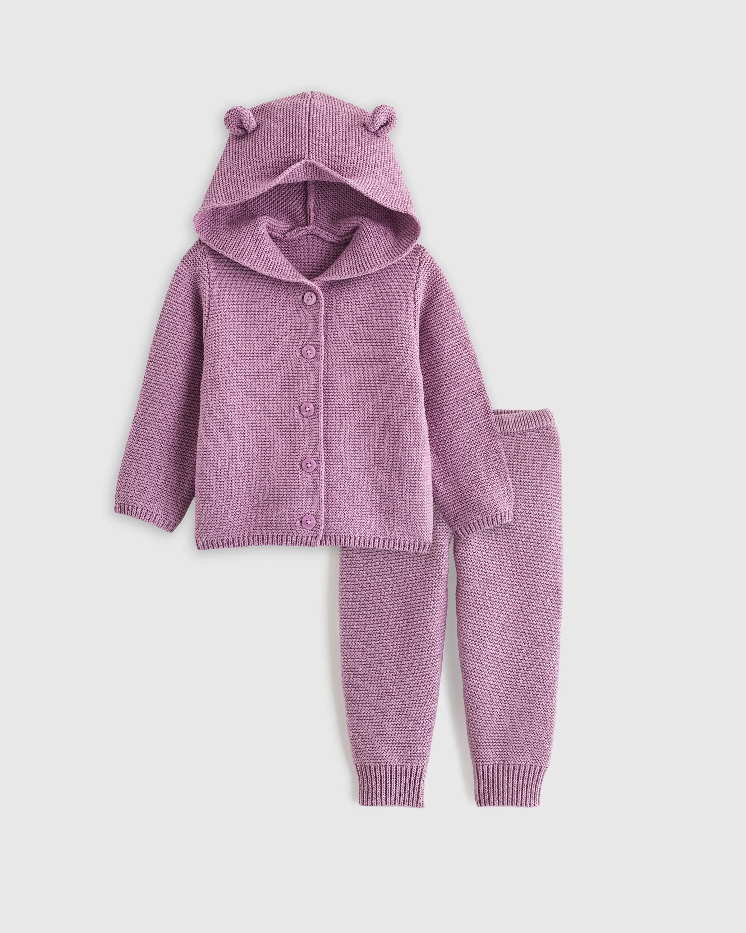 100% Organic Cotton Sweater Set  - Baby Girl