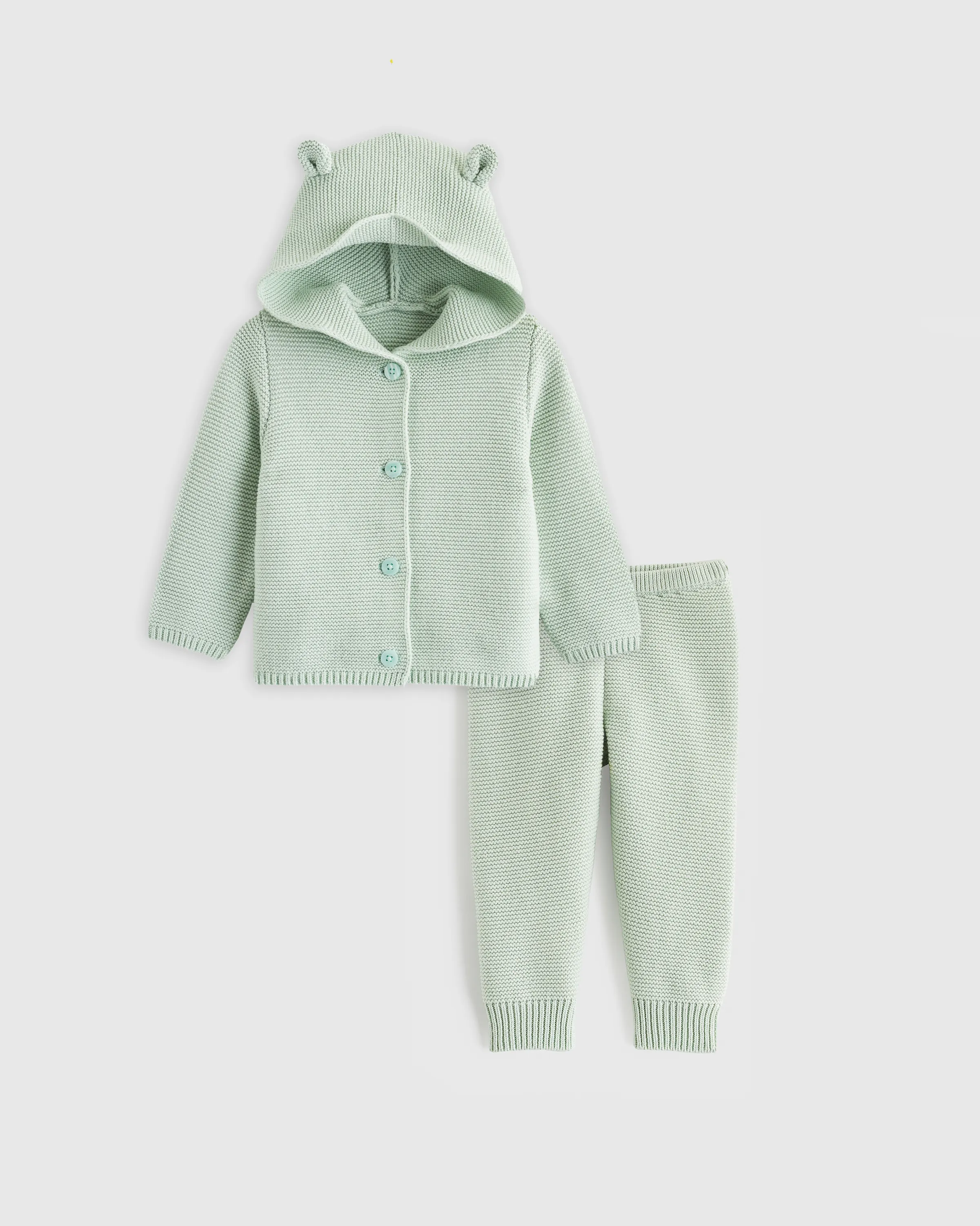 100% Organic Cotton Sweater Set  - Baby Girl