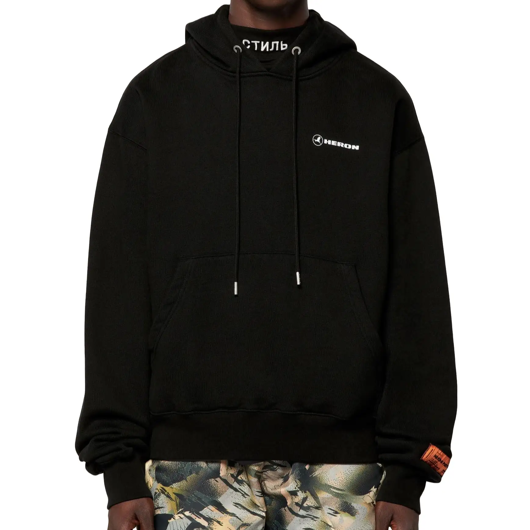 (70% OFF) HERON PRESTON Errythang Hoodie Black