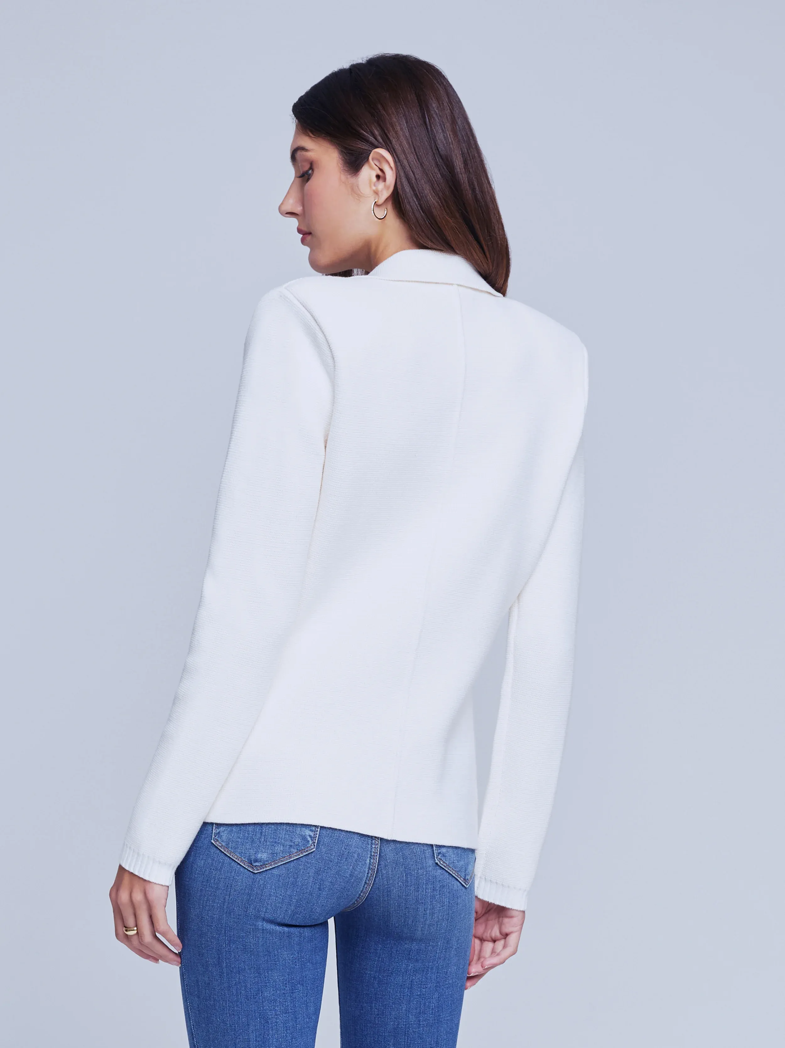 8768FBAi L'Agence Lacey Knit Blazer