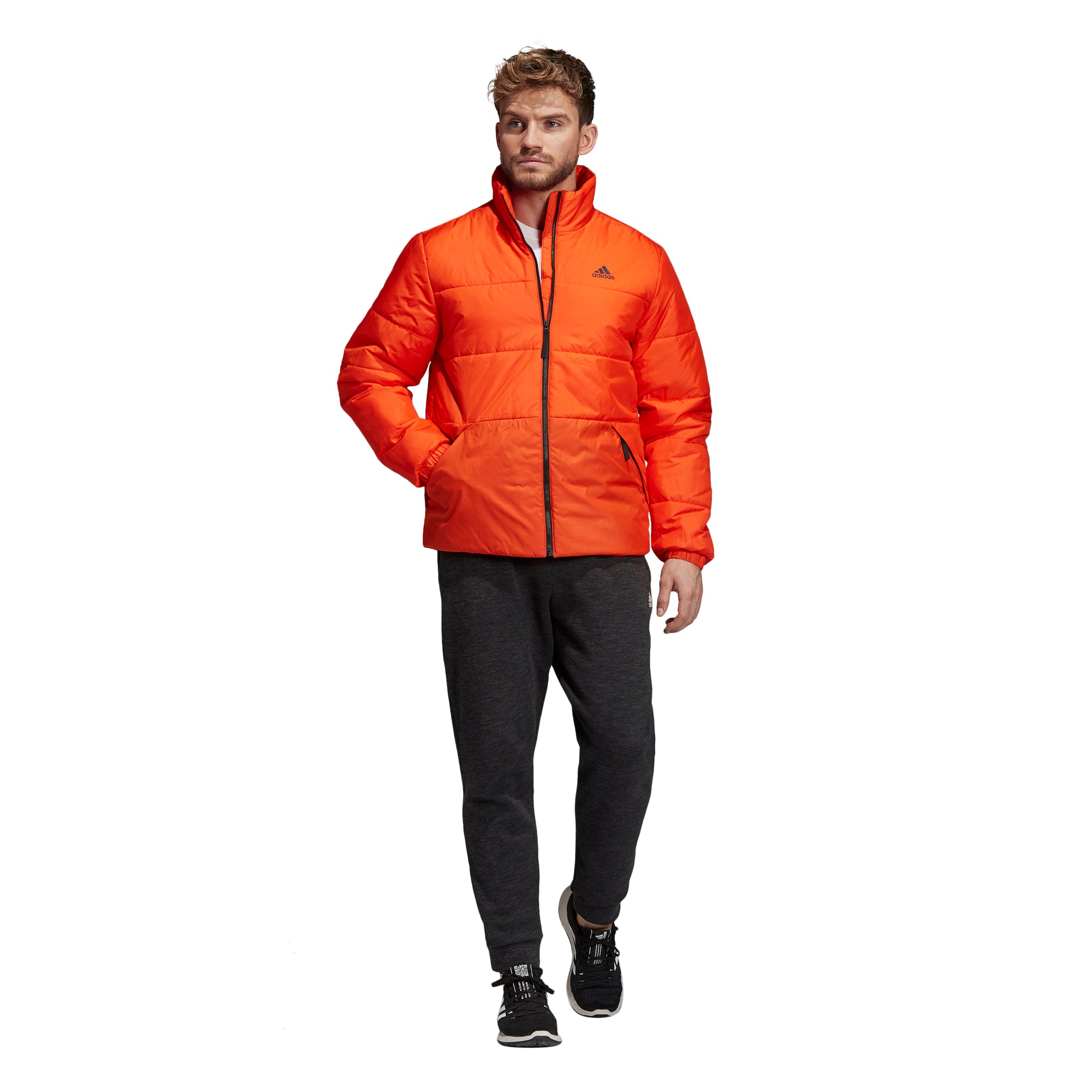 adidas Men's Jacket 3-Stripes Insulated Winter - Orange DZ1401