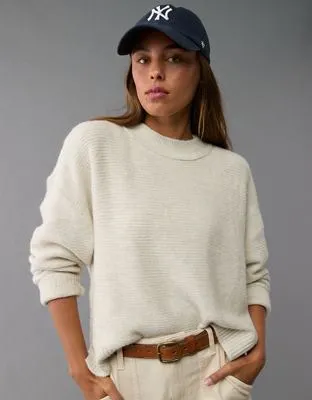 AE Slouchy Cropped Pullover Sweater-