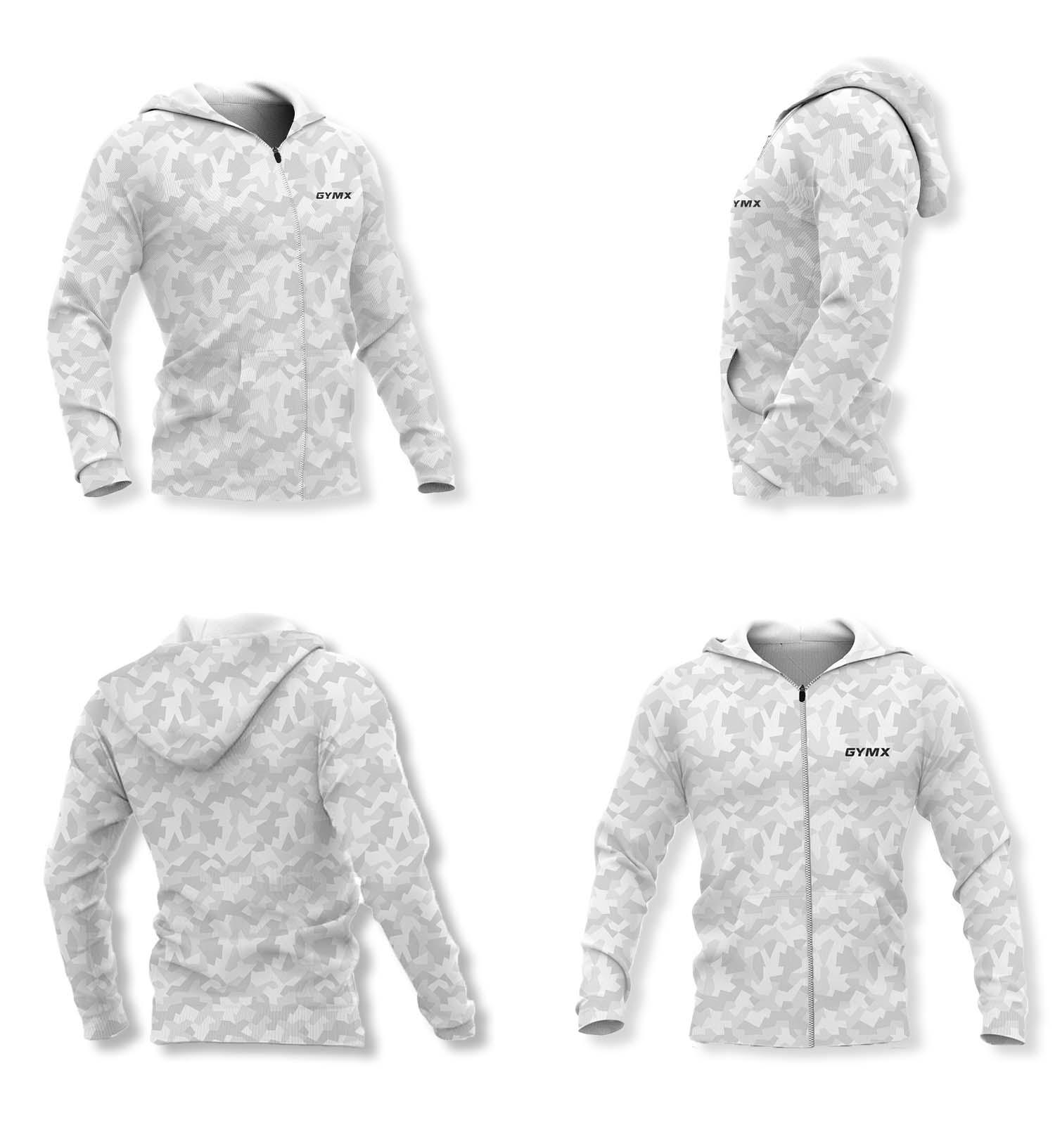 Arctic Frost White GymX Hoodie