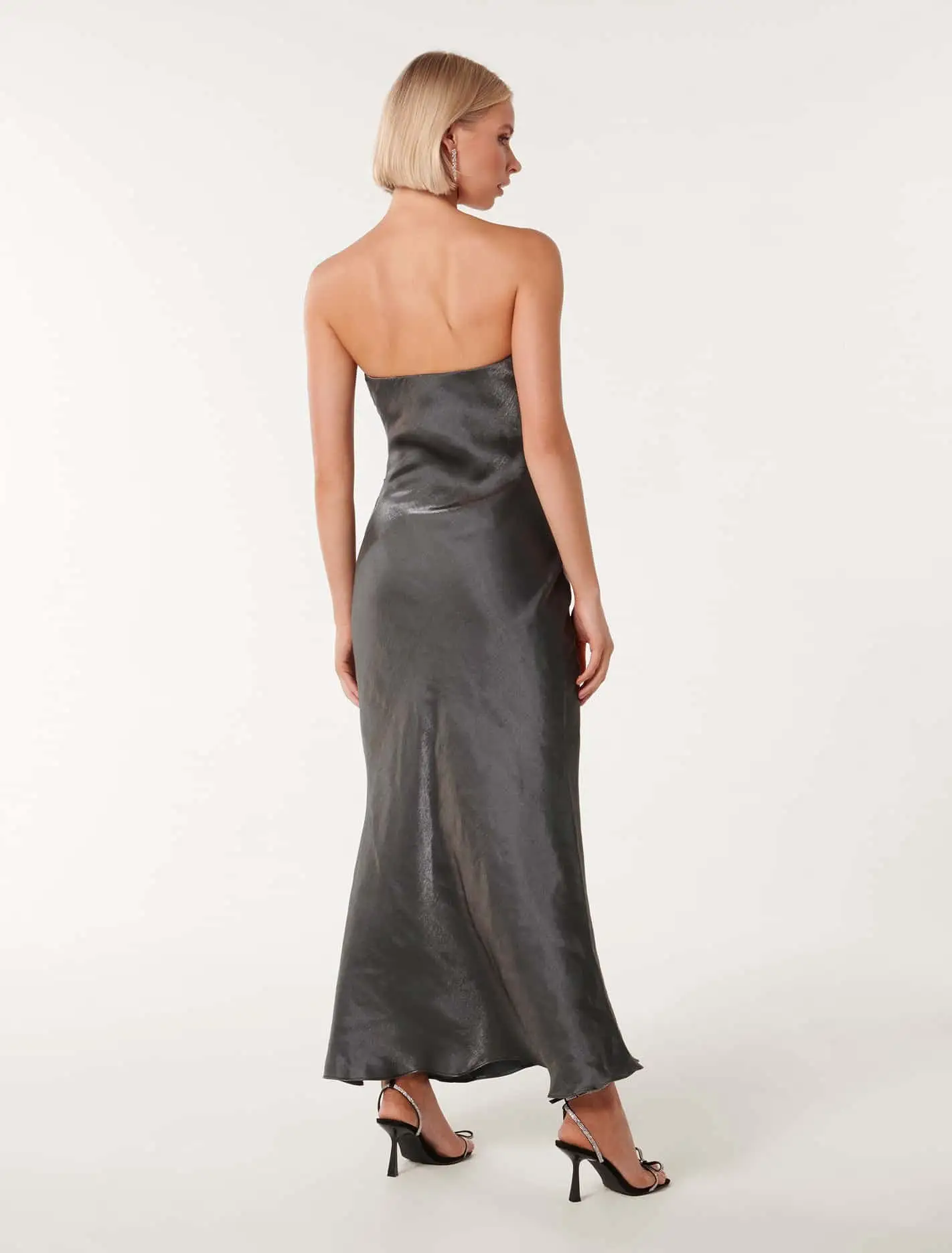 Ashton Metallic Strapless Dress