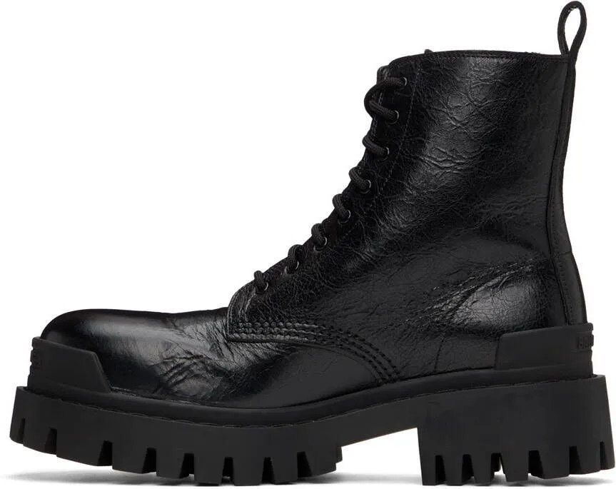 Balenciaga Black Strike Boots