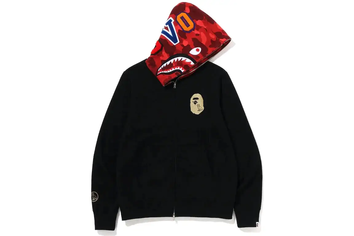 BAPE X OVO SHARK HOODIE BLACK