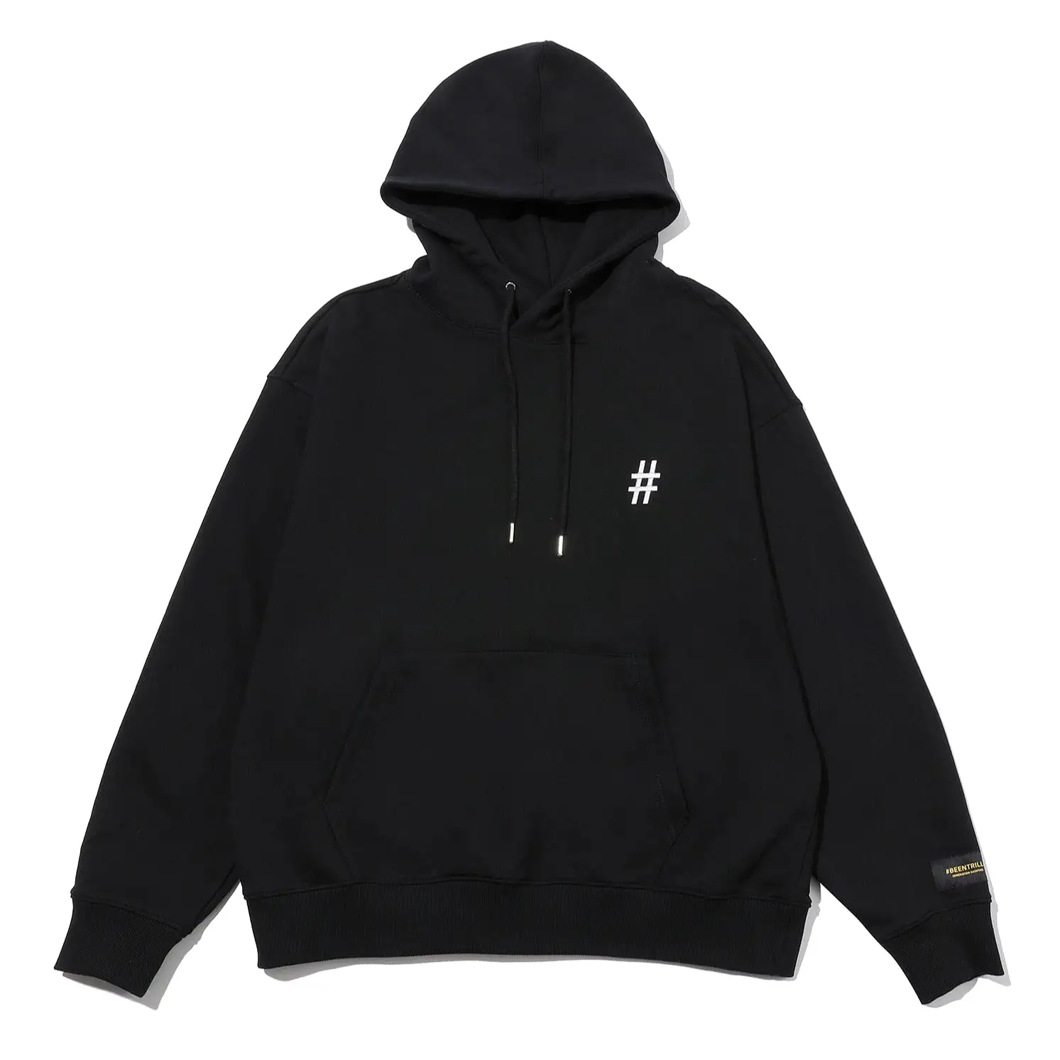 Been Trill Reflective Tape Logo Hoodie Black