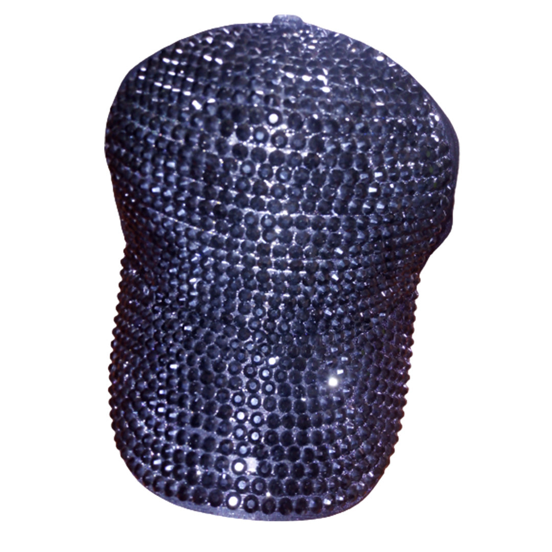 Black shiny cap