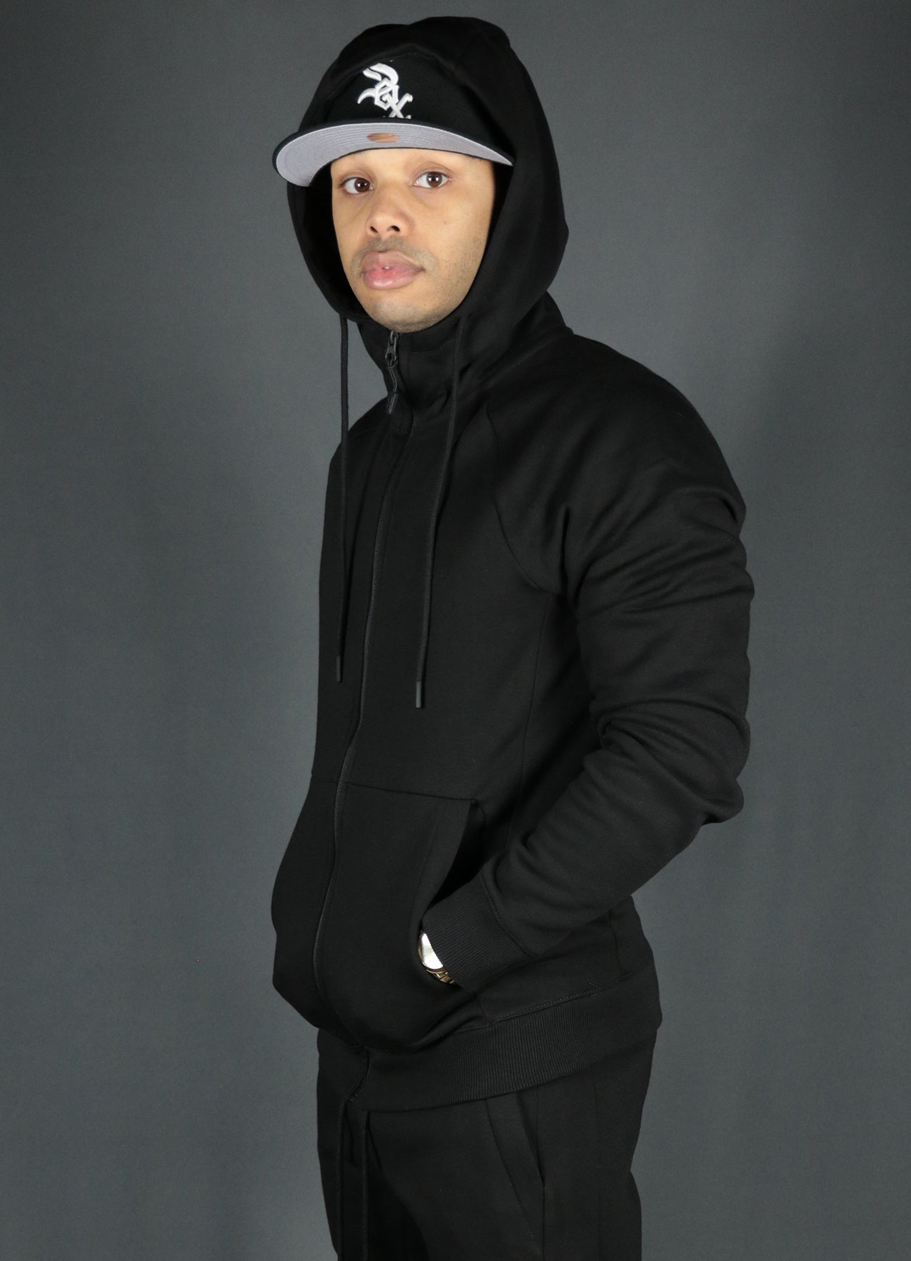 Black Tech Fleece Hoodie | Black Basic Fleece Hoodie | Black Jordan Craig Zipup Hoodie