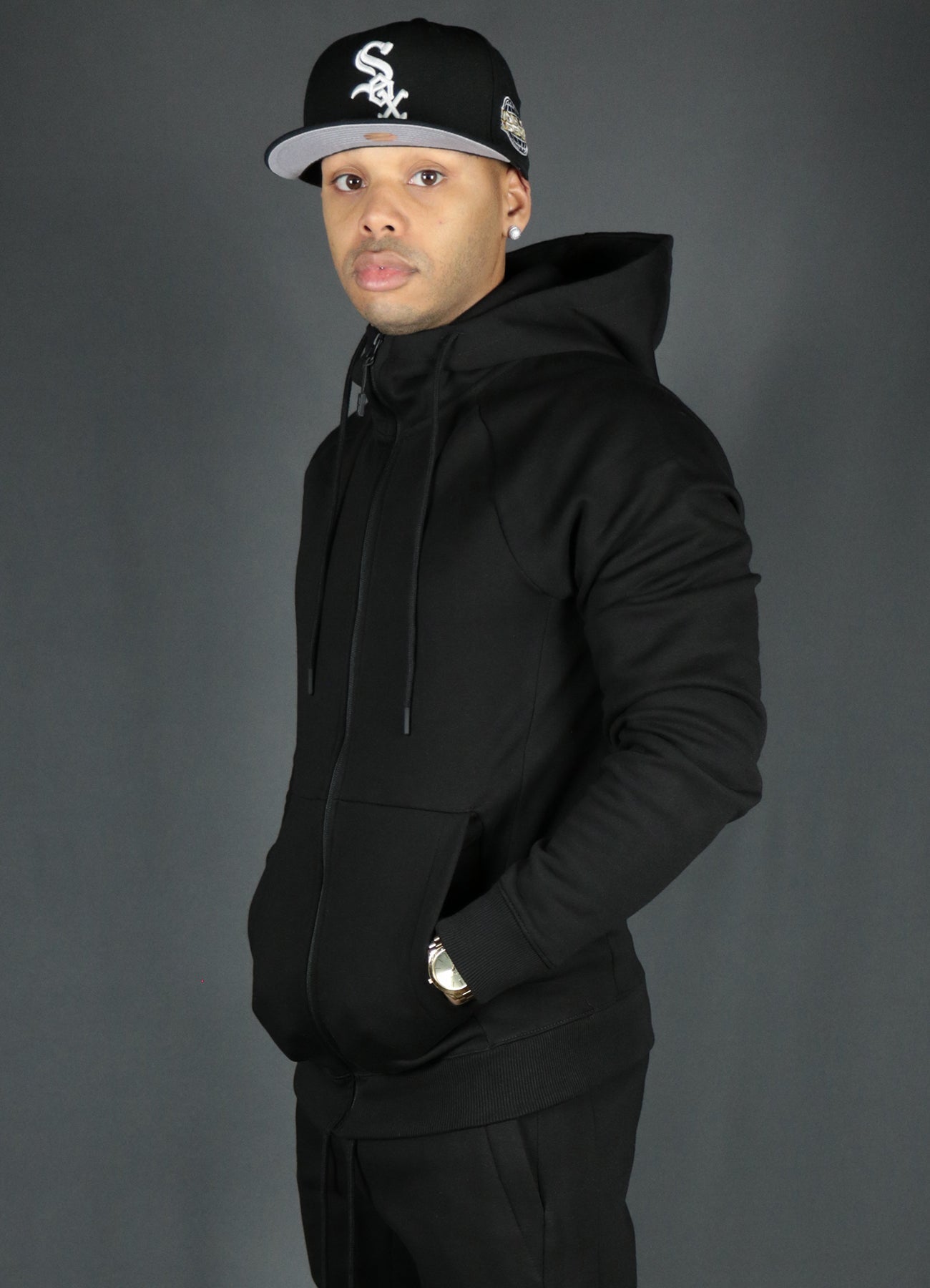 Black Tech Fleece Hoodie | Black Basic Fleece Hoodie | Black Jordan Craig Zipup Hoodie