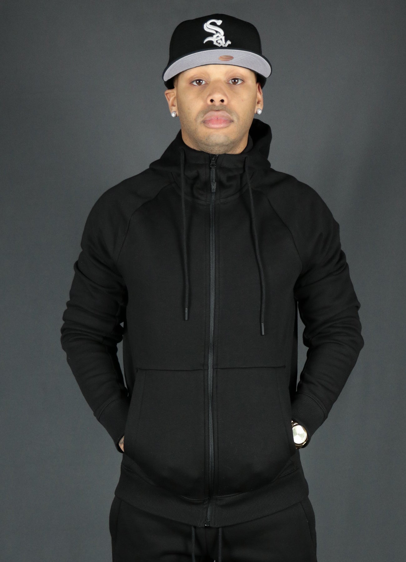 Black Tech Fleece Hoodie | Black Basic Fleece Hoodie | Black Jordan Craig Zipup Hoodie