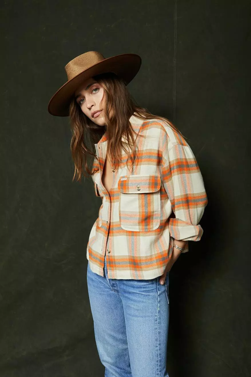 Bowery Women's L/S Flannel - Whitecap