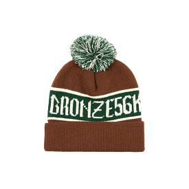 Bronze56K Poof Ball Beanie Brown