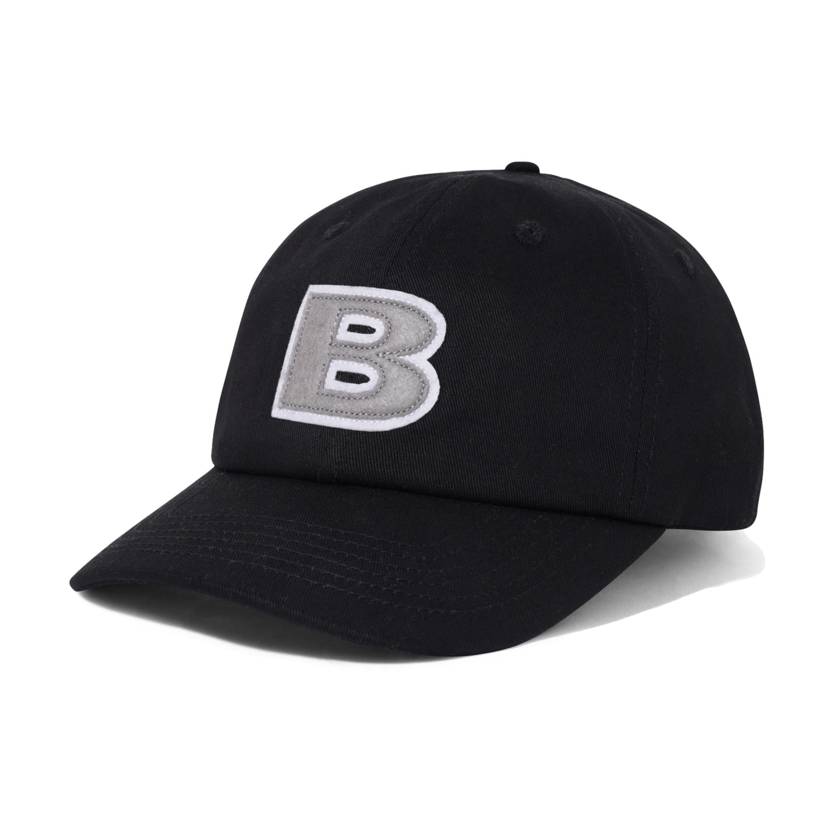 Butter B Logo 6 Panel Cap Black