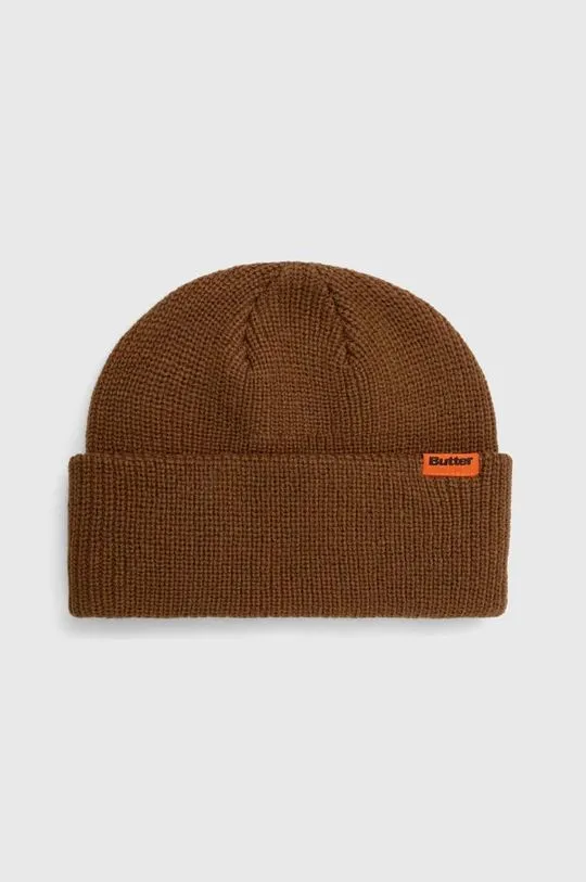 Butter Goods beanie Tall Wharfie Beanie brown color BGQ3235803