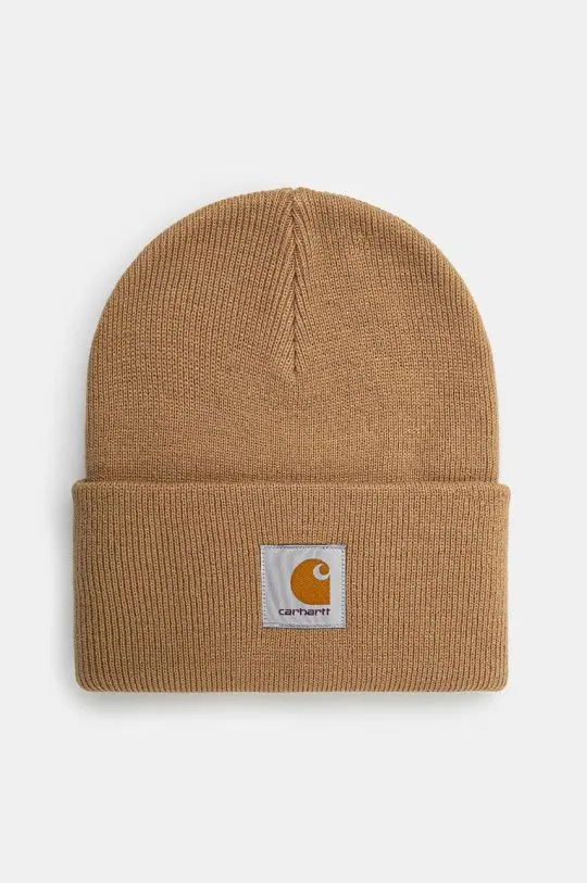 Carhartt WIP beanie Acrylic Watch Hat brown color I020222.2FSXX