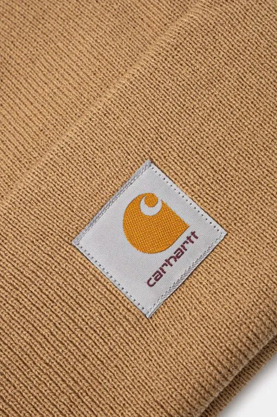 Carhartt WIP beanie Acrylic Watch Hat brown color I020222.2FSXX