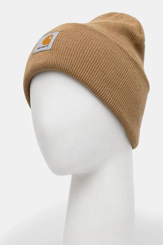 Carhartt WIP beanie Acrylic Watch Hat brown color I020222.2FSXX