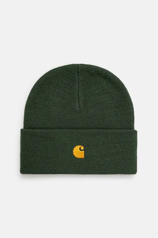 Carhartt WIP beanie Chase Beanie green color I026222.2CXXX