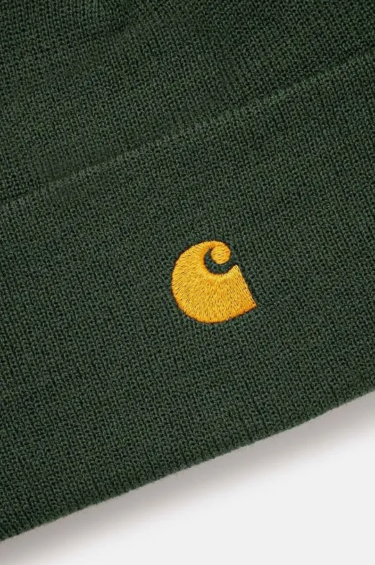 Carhartt WIP beanie Chase Beanie green color I026222.2CXXX