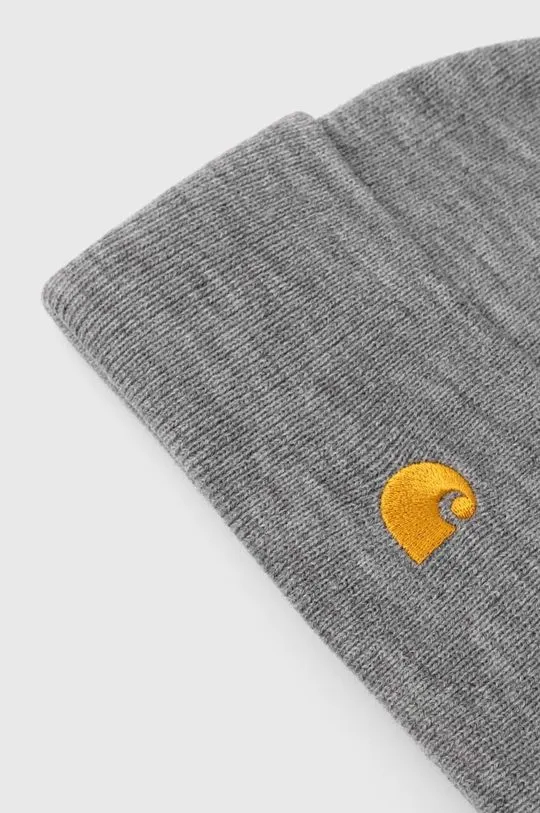 Carhartt WIP beanie gray color