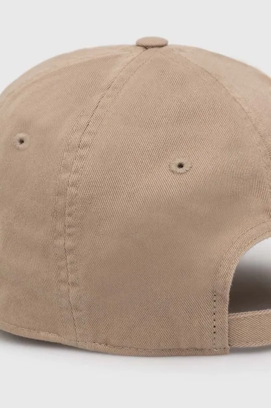 Carhartt WIP cotton baseball cap Madison Logo Cap beige color I023750.25WXX