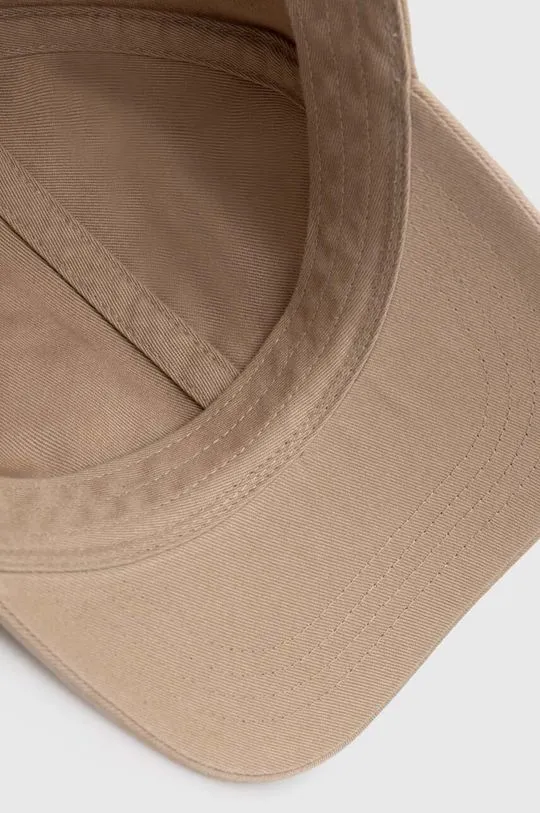 Carhartt WIP cotton baseball cap Madison Logo Cap beige color I023750.25WXX