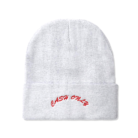 Cash Only Logo Beanie Ash