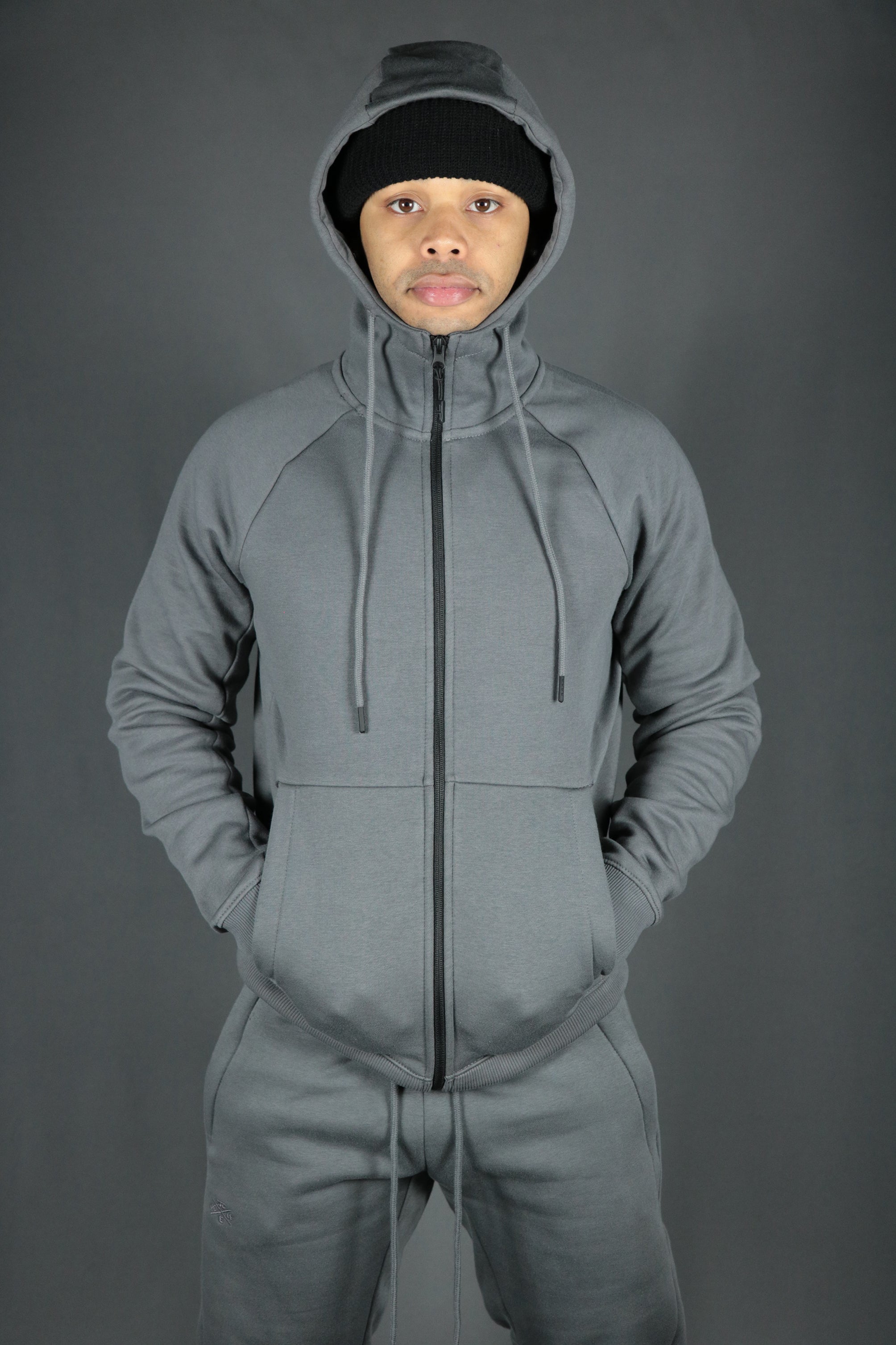 Charcoal Tech Fleece Hoodie | Charcoal Basic Fleece Hoodie | Charcoal Jordan Craig Zipup Hoodie