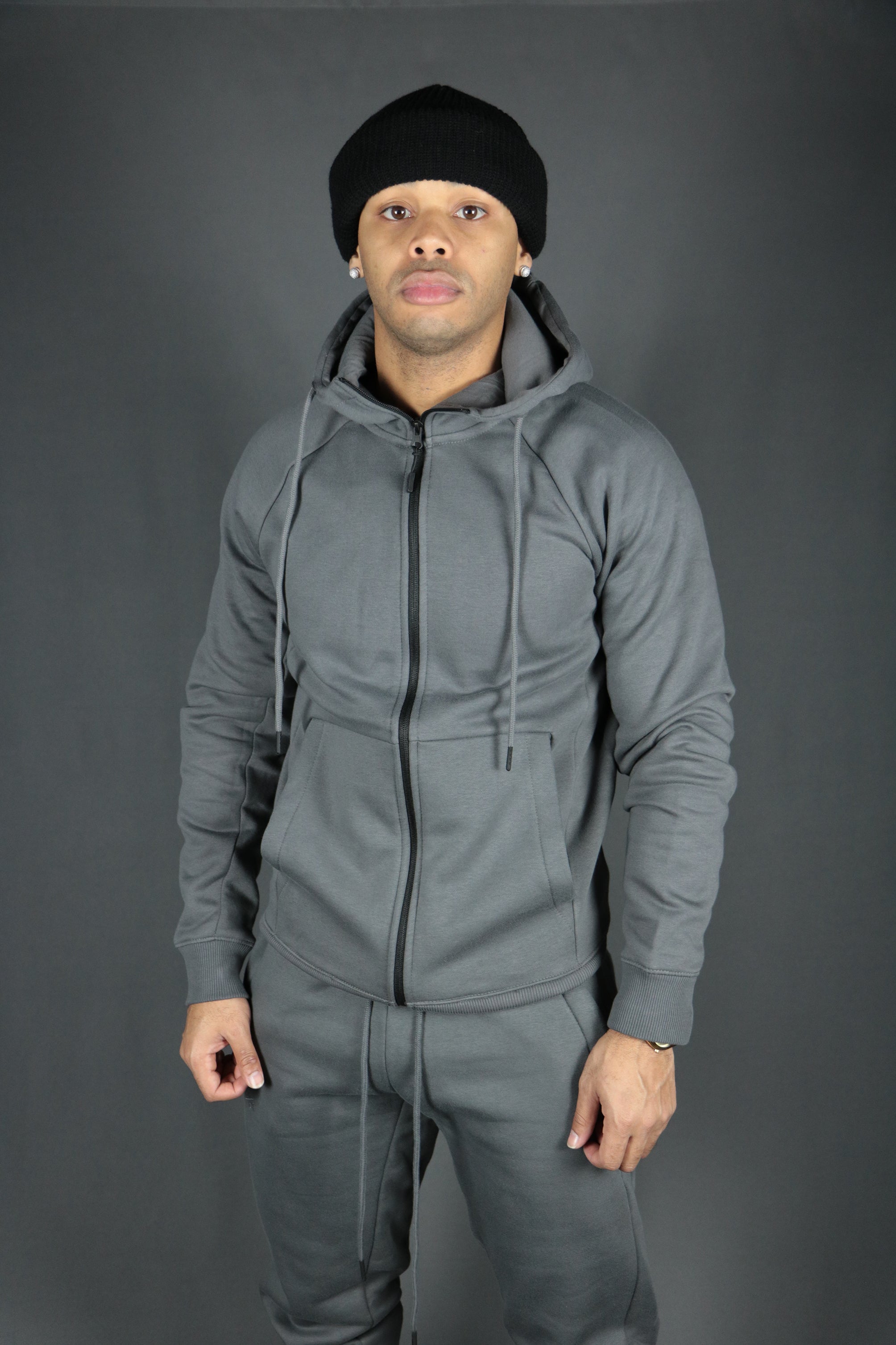 Charcoal Tech Fleece Hoodie | Charcoal Basic Fleece Hoodie | Charcoal Jordan Craig Zipup Hoodie