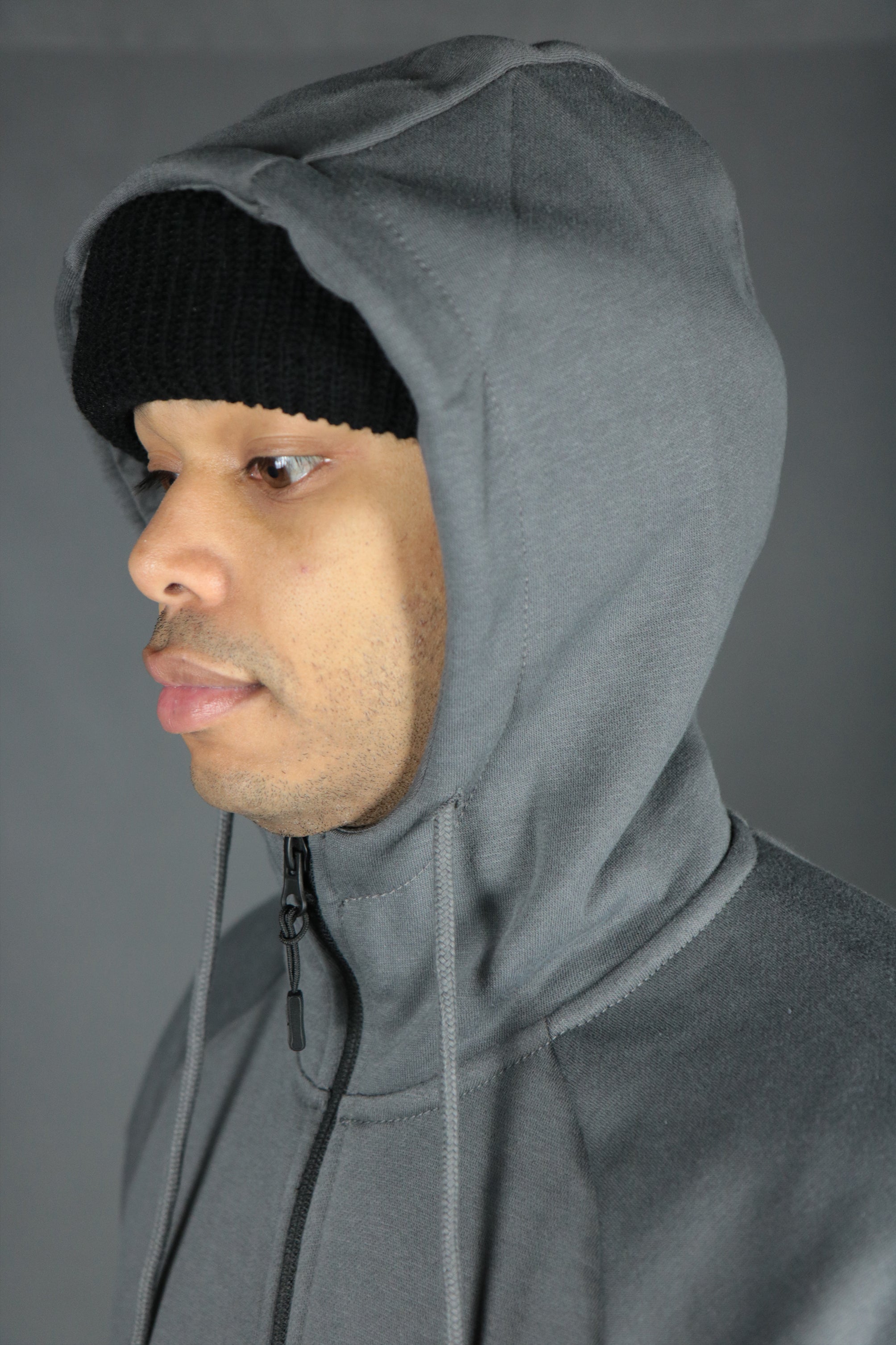 Charcoal Tech Fleece Hoodie | Charcoal Basic Fleece Hoodie | Charcoal Jordan Craig Zipup Hoodie