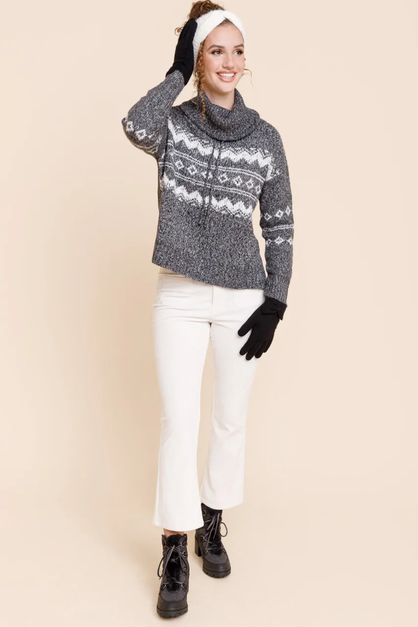 Charlie Funnel Neck Pullover Sweater