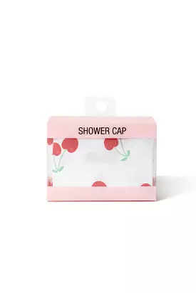 Cherry Print Shower Cap