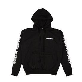 Chrome Hearts Script Logo Hoodie Black