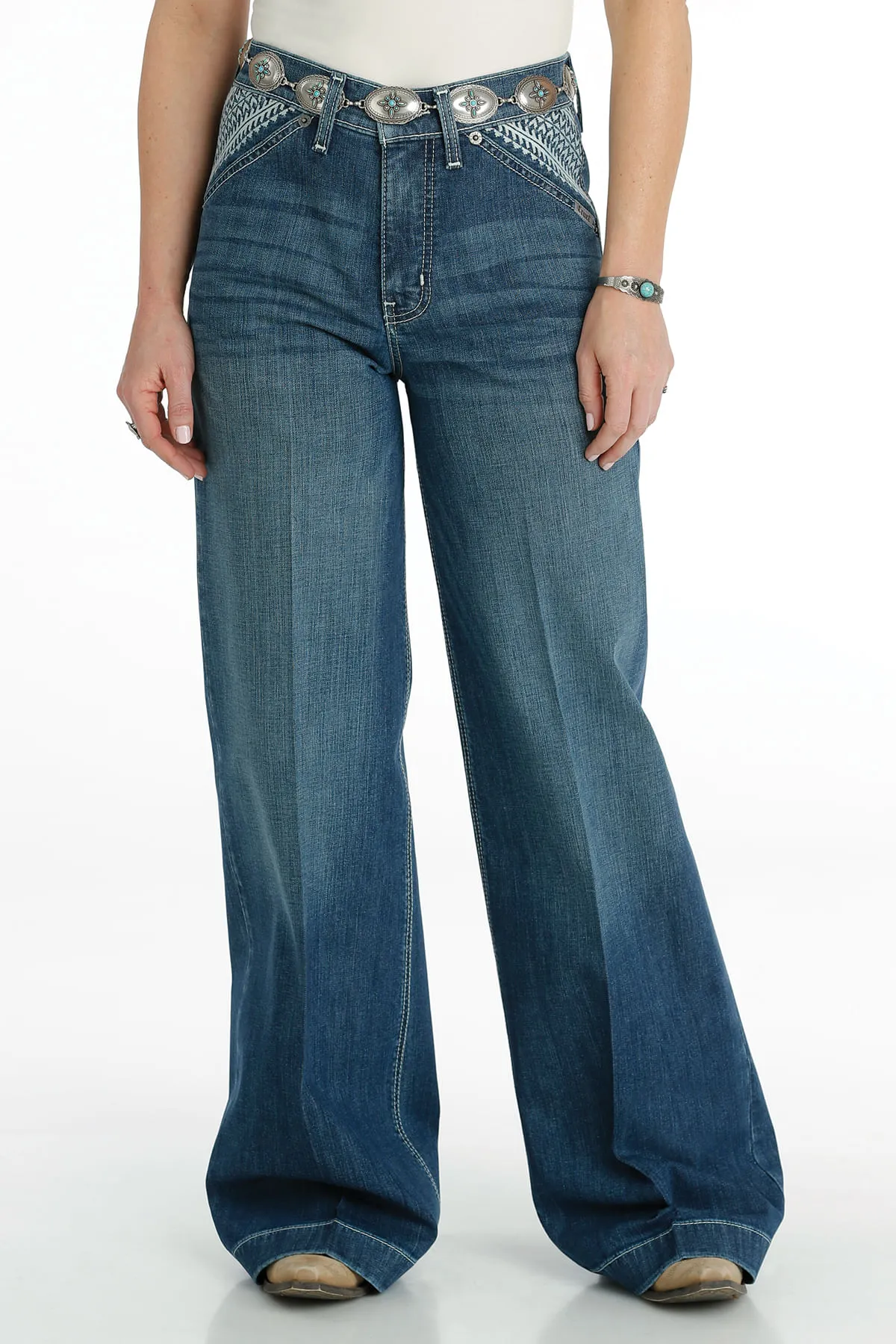 Cinch Womens Skylar Wide Leg Jeans