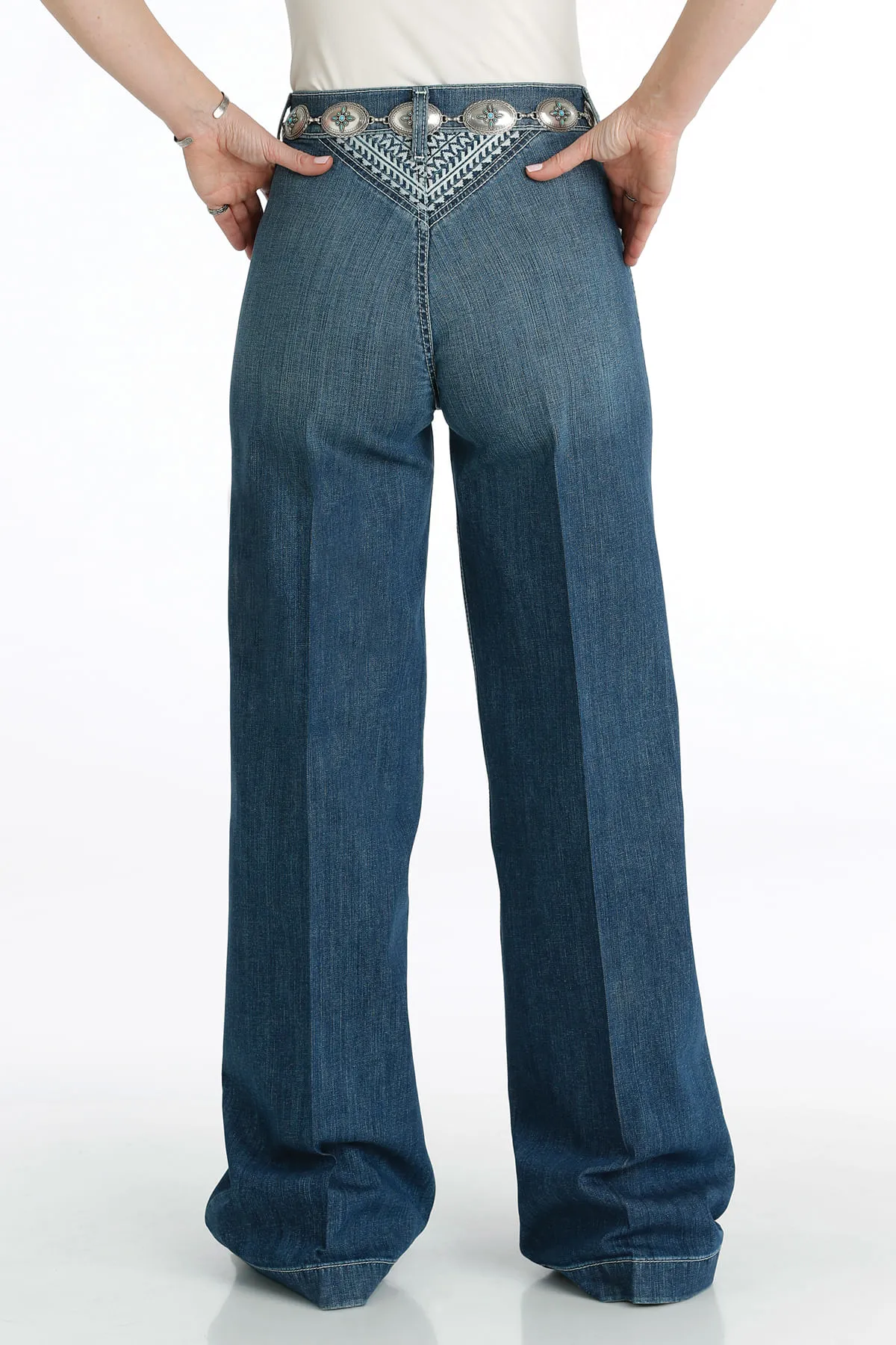 Cinch Womens Skylar Wide Leg Jeans