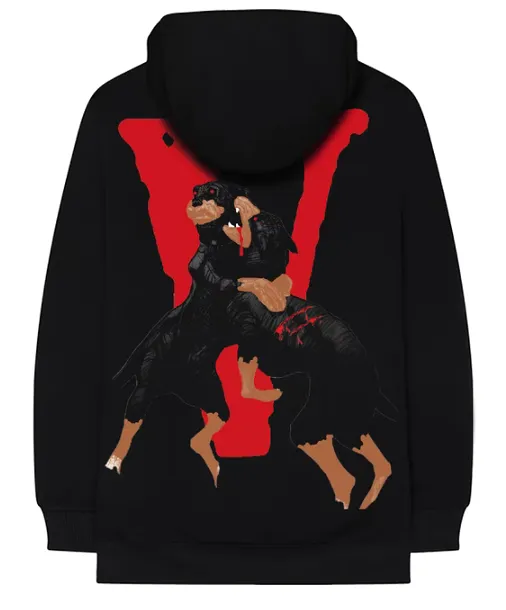 City Morgue x Vlone Dogs Hoodie Black