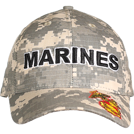 Clearance: Marines Digital Camo Cap Made in USA