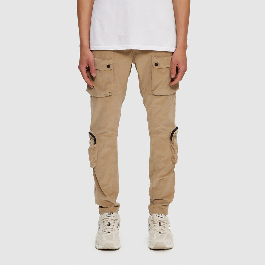 CORDUROY UTILITY PANTS BEIGE