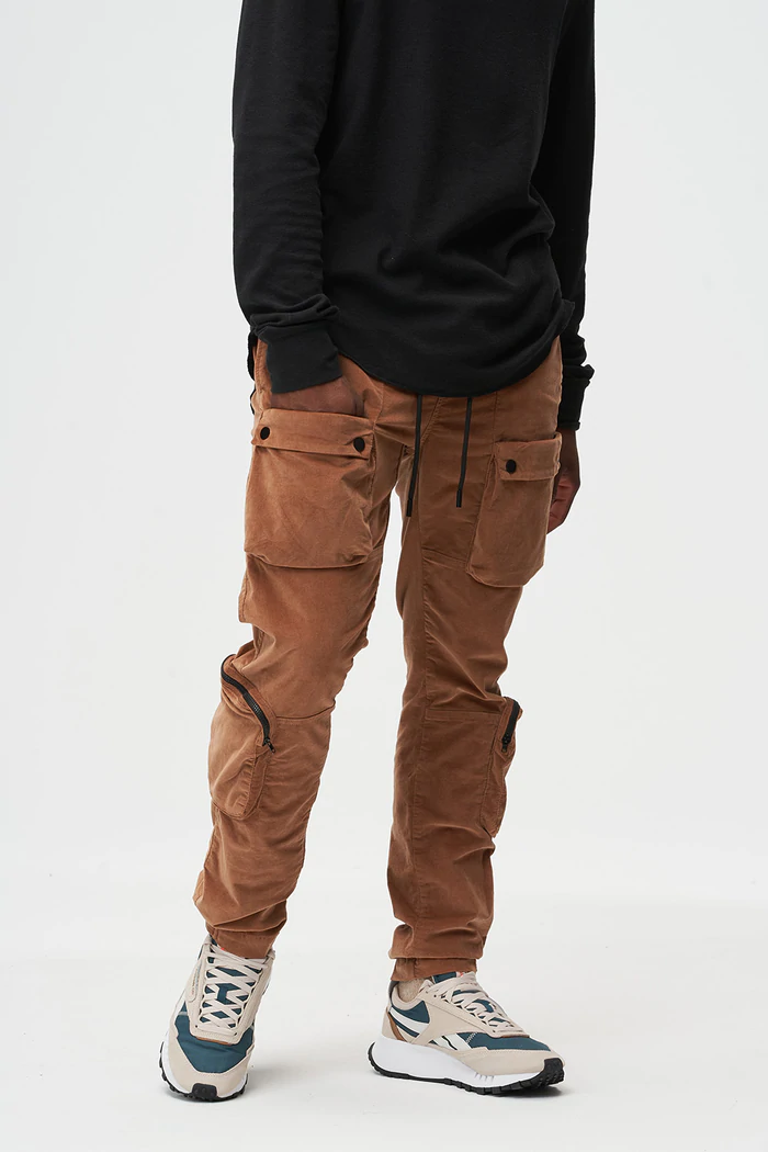 CORDUROY UTILITY PANTS CAMEL