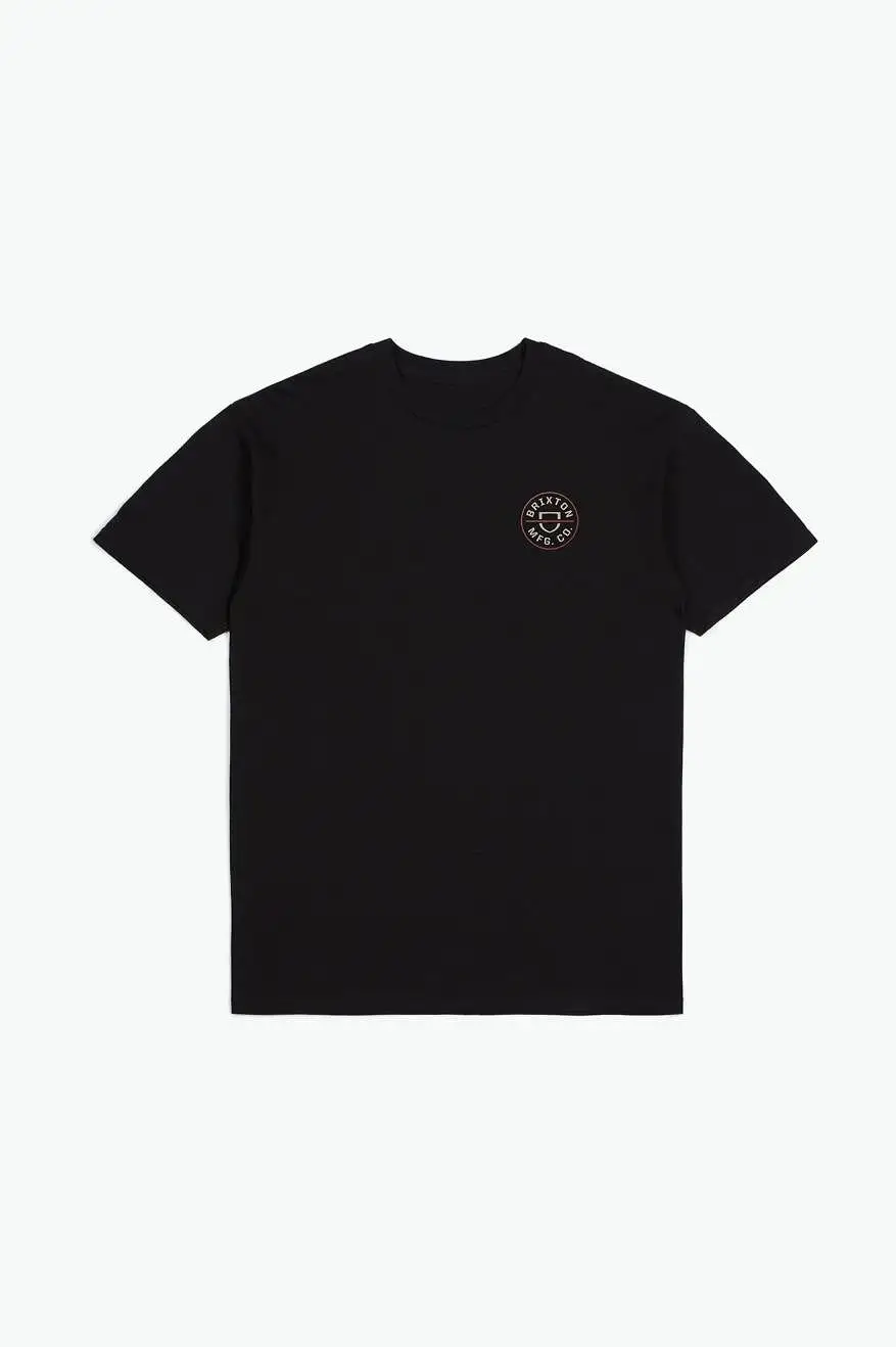 Crest II S/S Standard Tee - Black/Whitecap/Dusty Cedar