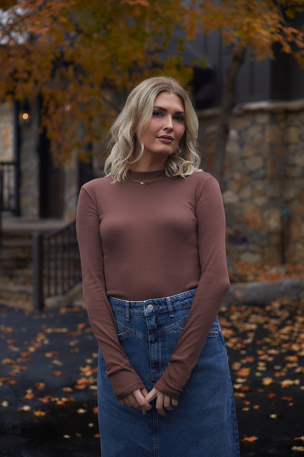 Daylight Mock neck Top FINAL SALE