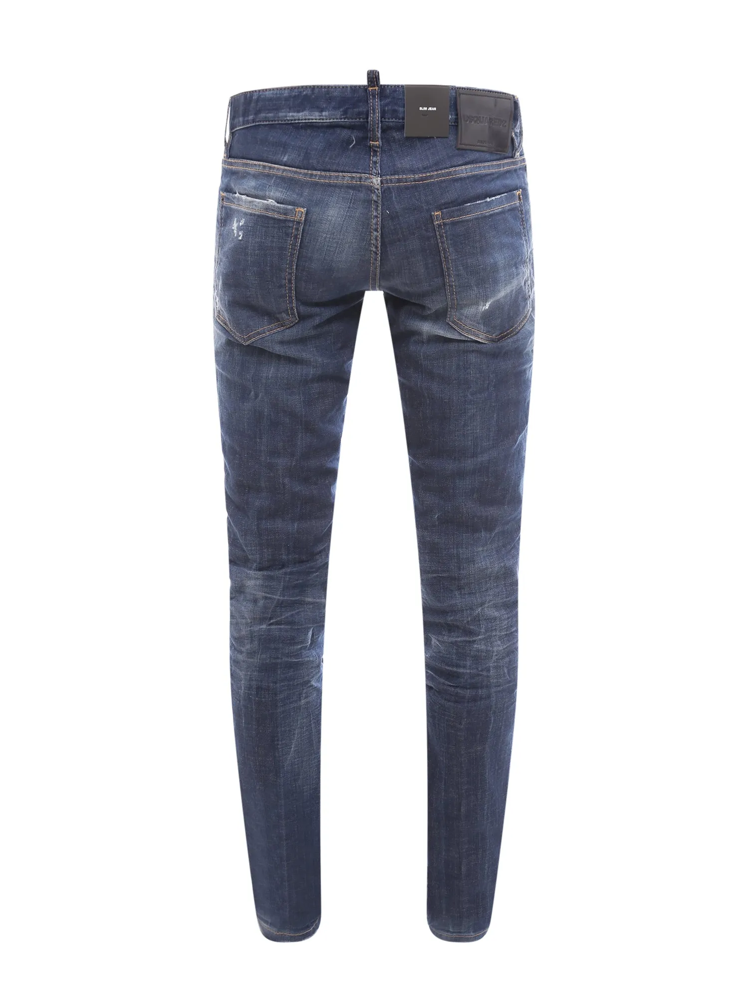 Dsquared2 Logo-Patch Distressed Jeans