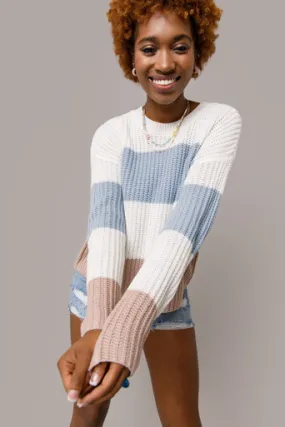 Elodie Color Block Pullover Sweater