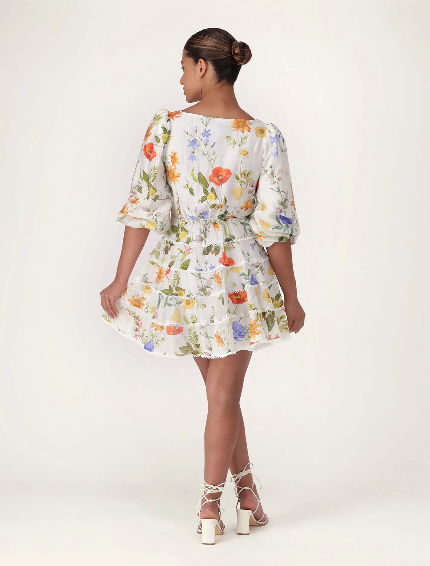 Esmie Tiered Floral Skater Dress