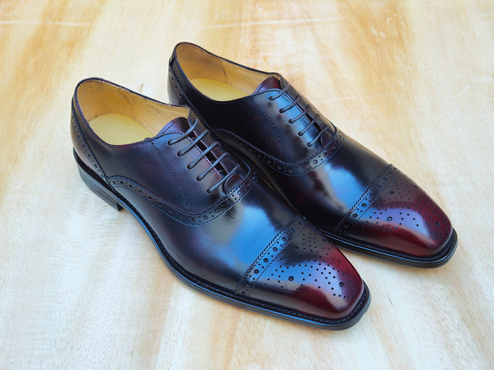 Five Eyelets Cap Toe Calfskin Oxford