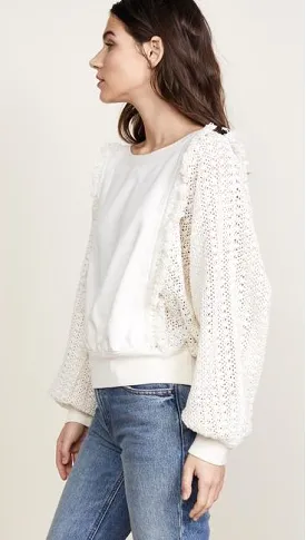 Free People Faff & Fringe Pullover Sweater