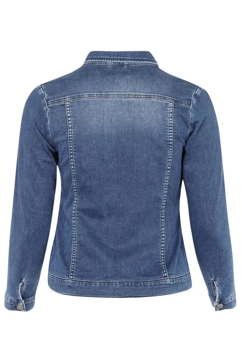 Giacca di jeans taglie comode