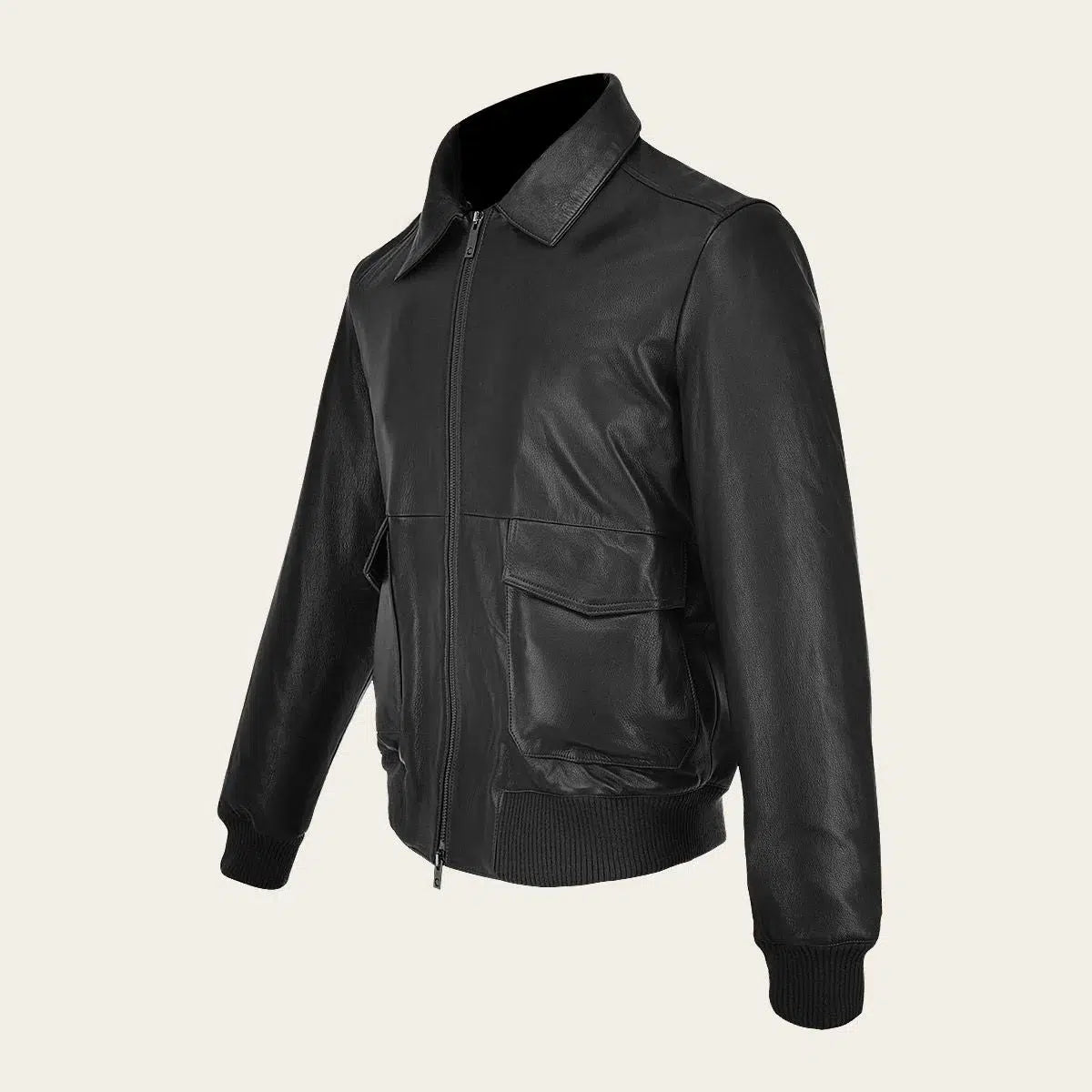 HCHI008 - Cuadra black dress casual fashion aviator leather jacket for men