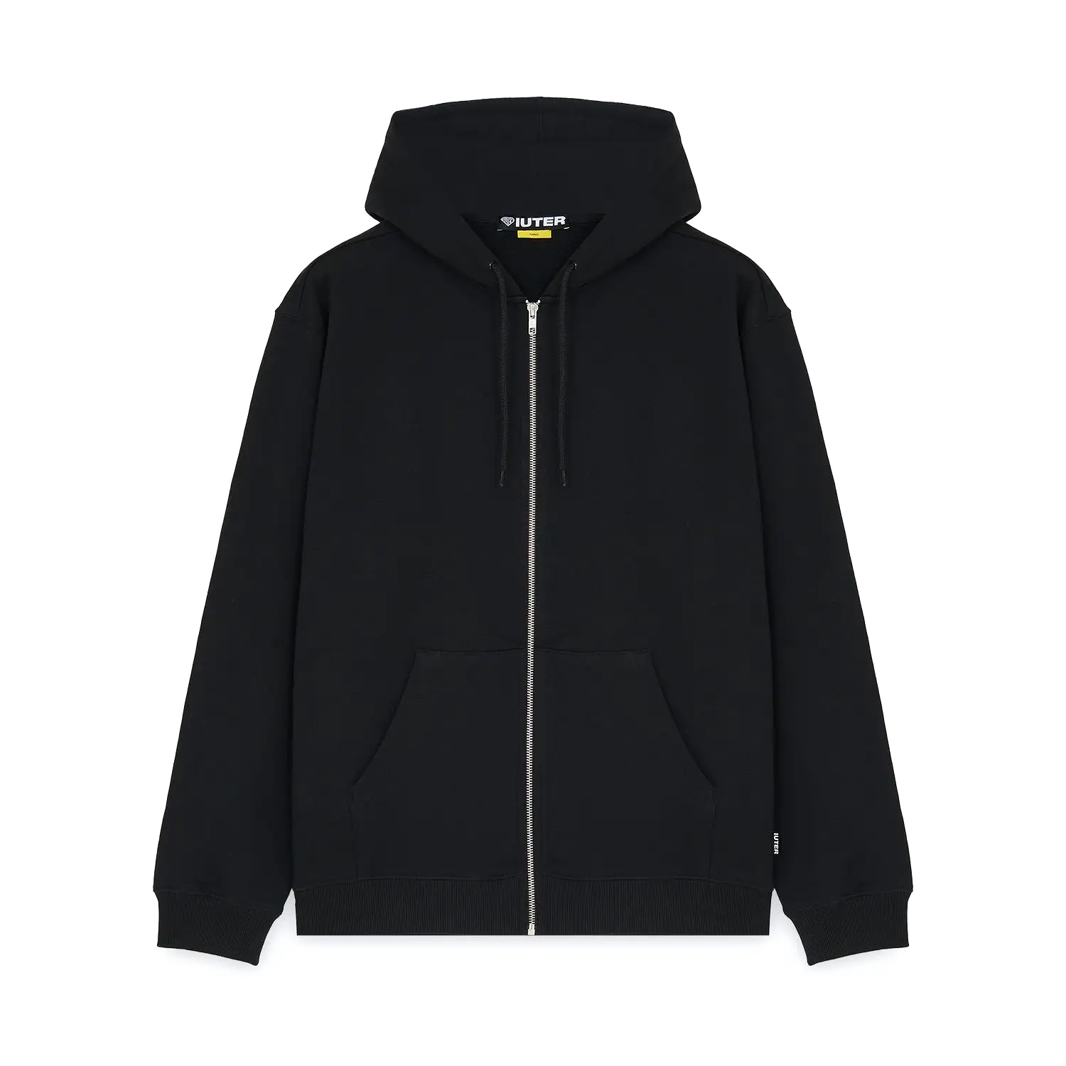 HEART LOGO ZIP HOODIE BLACK